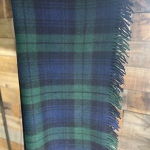 Edinburgh All wool Blanket Blue/Green